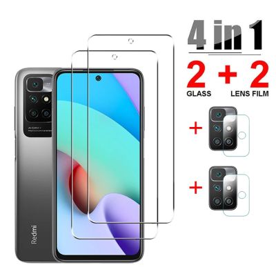 4in1 Tempered Glass For Xiaomi Redmi 10 2022 NFC 10C Global Screen Protector Camera Lens Protective Film For Redmi 10C glass