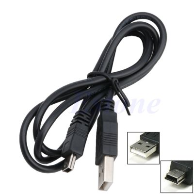 5 Pin 0.8m USB 2.0 A-Male to Mini-B Cable for MP3/4 PDA GPS Systems High Speed Data Transmission Transfer Images
