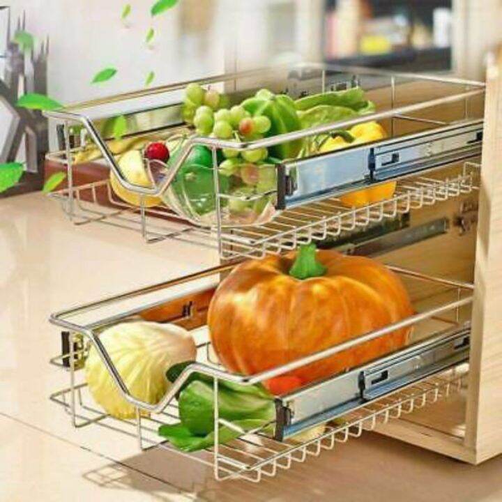 2 in 1 pull out kitchen basket 304 stainless Lazada PH