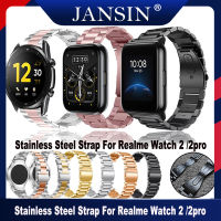 realme watch 2 นาฬิกาสมาร์ท สายนาฬิก สาย For Realme watch 2 strap Band Metal Quick Release สายนาฬิกา For Real me Watch 2 Pro อุปกรณ์เสริมสมาร์ทวอ