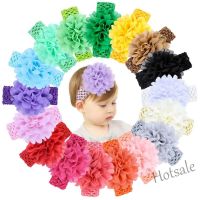 【hot sale】♗❇✓ C10 Baby Girls Chiffon Flower Headband Kids Fashion Elastic Hairband Accessories