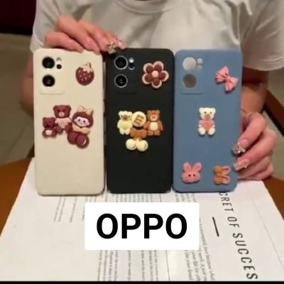 เคสโทรศัพท์ OPPO สีพื้น เคสพาสเทล ติดการ์ตูน รุ่น OPPO A52020 A92020 A3S A15 A54 RENO5 F11 F9 A31 2020 เคสชิลิโคน#101