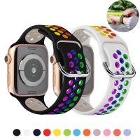 yiqtft Silicone Strap For Apple Watch Ultra 8 7 6 5 4 3 SE Sport Breathable Bracelet Wristband For iWatch 49mm 45mm 44mm 42mm 41mm 40mm