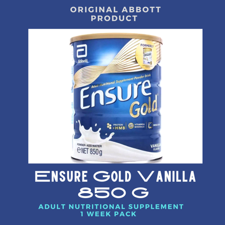 Ensure Gold HMB Vanilla Flavor 850 g 1 Week supply for and Senior citizen food supplement