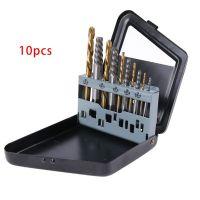 10Pcs/set screw extractor set cobalt left hand drill bit broken bolt damaged broken wire extractor