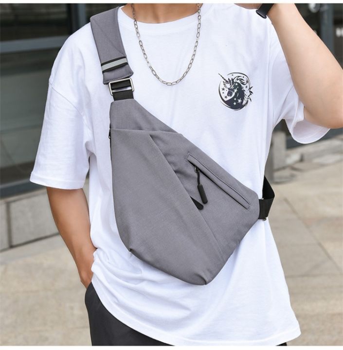 fengdong-men-small-chest-bag-ultra-thin-sports-bag-mini-crossbody-bags-for-men-waterproof-travel-sling-bag-boy-messenger-bag