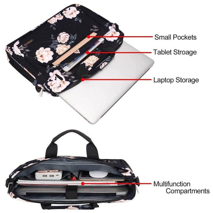 กระเป๋าแล็ปท็อป15-6-17-3นิ้วสำหรับ-macbook-air-pro-13-15-pro-14-m1เลอโนโวเอชพีผู้ชายผู้หญิงแขนกระเป๋าเอกสารบรีฟเคส