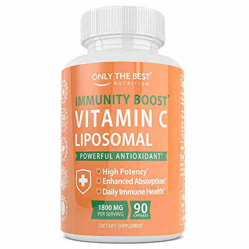Only The Best Liposomal Vitamin C Buffered 1800mg Immune System