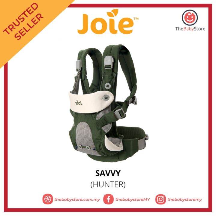 Joie Savvy Baby Carrier(ERGONOMIC MSHAPE)Front and Back CarrierHunter