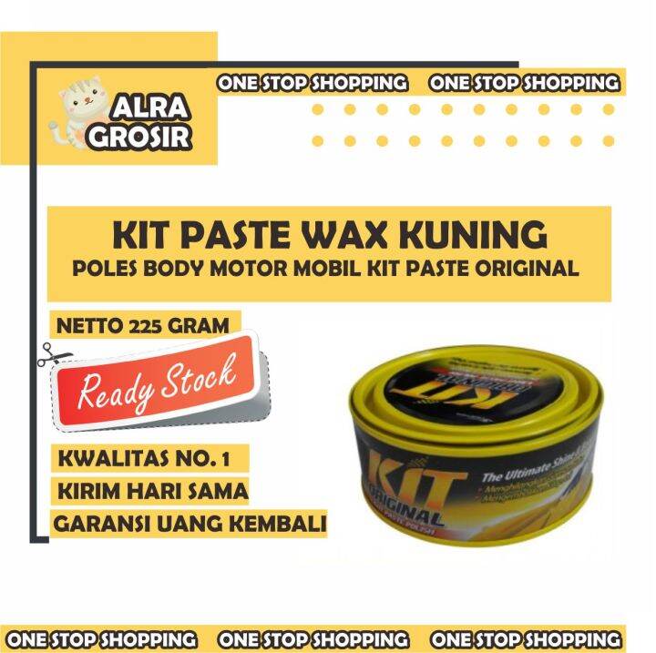 KIT PASTE WAX KUNING POLES BODY MOTOR MOBIL KIT PASTE ORIGINAL Lazada