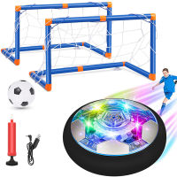 Kids Hover Soccer Ball Set, Rechargeable Air Soccer With 2 Goals &amp; LED Light,Indoor Outdoor Sports Football Games ของเล่นแสนสนุกสำหรับชายหญิง