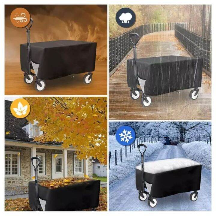 folding-waggon-cover-collapsible-cart-cover-heavy-duty-protective-cover-38-l-x-22-w-x-20-h-600d-oxford-waggon-rain-cover