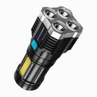 Super Bright Flashlight USB Rechargeable Outdoor Electric Torch Mini Portable Lamp With Built 1200Ma 18650 Battery Camping Light