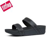 Fitflop Y66 รองเท้าแฟชั่นสตรีแบบลําลองสีดํา Microstud