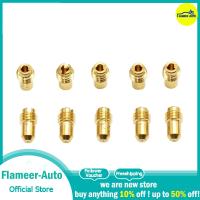 Flameer ชุดเจ็ทหลักคาร์บูเรเตอร์เจ็ทแบบนักบินช้า10ชิ้นสำหรับ Dellorto Phbg