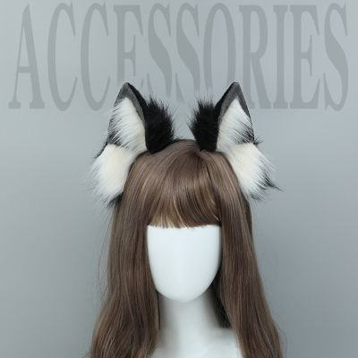 Hair Accessories Plush Hair Hoop Ear Hair Hoop Plush Dog Ear Hair Hoop Halloween Headband Gothic Style Headband