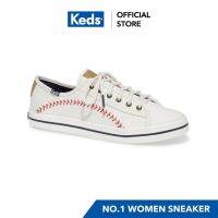 KEDS WF57167 รองเท้าผ้าใบ แบบผูกเชือก รุ่น KICKSTART PENNANT สีครีม