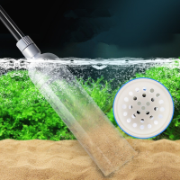 1.5m Fish Tank Water Changer Air Pump Cleaning Accessorie Handheld Aquarium Gravel Cleaner Vacuum Siphon Pump With Filter Nozzle