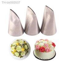 ♂¤ 3pcs Kitchen Acessories Pastry Nozzles Rose Icing Piping Tips 124K 125 126K Stainless Steel Nozzles Sets Cake Decorating Tools