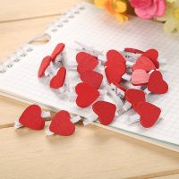 10pcs/set DIY Wooden Love Design Mini Heart Pegs Pin Photo Postcard Paper Clips Home Wedding Party Decor