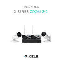 [ฟรี ฮาร์ดดิสก์ 1 TB] PIXELS ALL NEW X SERIES ZOOM 2+2 กล้องวงจรปิดไร้สาย หมุน 180° คมชัด 3 ล้านพิกเซล พูดโต้ตอบสนทนาได้