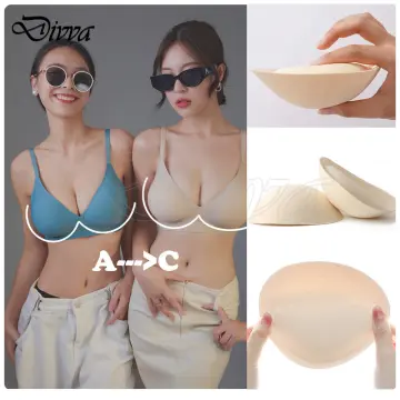 Thick Sponge Bra Pads Push Up Breast Removeable Bra Padding Insert Cup  Swimsuit; 