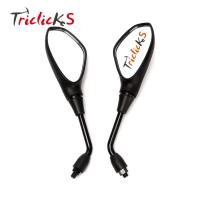 Triclicks Rearview Mirror Motorcycle Left&amp;Right Rear View Mirrors Look Housing Handlebar Side Mirror For BMW F650GS F800GS F800R