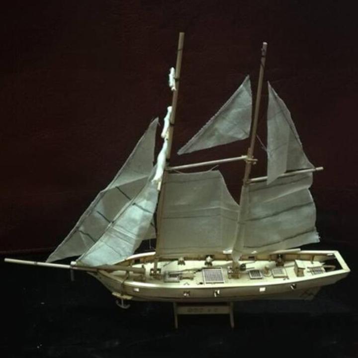 1-100เรือจำลองเรือใบทำด้วยไม้ชุดประกอบ-diy-เรือจำลองอาคารเรือของเล่นประกอบโมเดลปริศนาของขวัญของประดับตกแต่ง