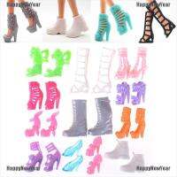 12 PairsSet Dolls Fashion Shoes High Heel Shoes Boots for 11 Doll Gift