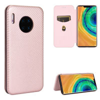 Huawei Mate 30 Pro Case, EABUY Carbon Fiber Magnetic Closure with Card Slot Flip Case Cover for Huawei Mate 30 Pro