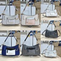 2023 guessˉSummer New Retro Versatile Colorblock Print Underarm Bag Single Shoulder Crossbody Womens Bag