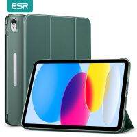 {RUBBIE Shell} ESR สำหรับ iPad 10 2022เคสฝาหลังมีสีหนังพียูบางเป็นพิเศษเคสสำหรับไอแพดรุ่น10th 10.9 Quot; 2022ฝาครอบตั้งได้แบบสามพับ