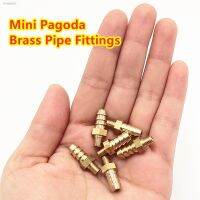 ✔¤☢ Mini Pagoda Brass Pipe Fittings Male Thread M4 M5 M6 Brass3mm 4mm 5 6 mm Barb Hose Leather Tube Trachea Connector