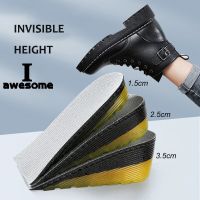 Increase Height Insoles GEL Soft PU material 1.5CM 2.5CM 3.5CM High Quality Men Women Invisible Heighten Soles Pads