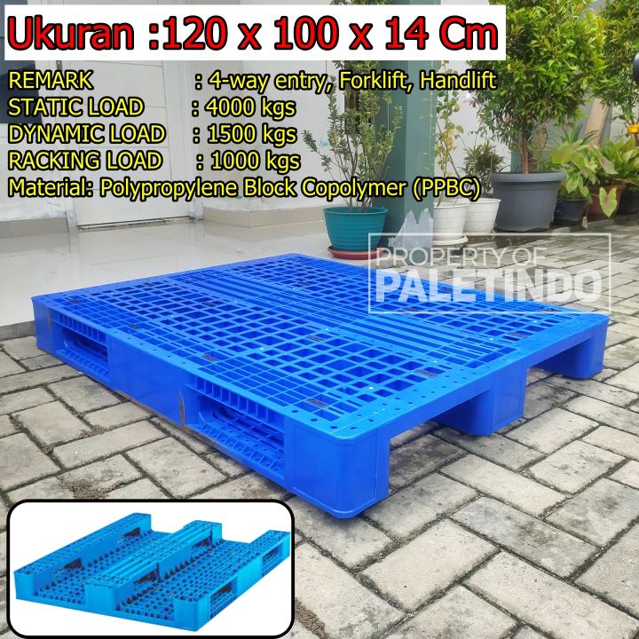 Palet Plastik 120 X 100 X 14 Cm Berlubang Npa 1210 Lazada Indonesia 9047