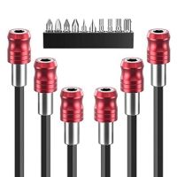 Drill Bit Extension,1/4Inch Hex Shank Magnetic Bit Extender Power Screwdriver Extension Quick Release Drill Holder Tool