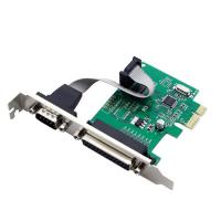 RS232 RS-232พอร์ตอนุกรม COM &amp; เครื่องพิมพ์ DB25พอร์ตขนานอะแดปเตอร์แปลงการ์ด PCI Express PCI-E ชิป WCH382L อะแดปเตอร์ FJK3825