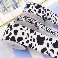 5 Yards/Roll 10 22 25 38mm Cow Spots Printed Grosgrain Ribbon for Bow Cap Accessories DIY Handmade Crafts Gift Wrap Home Decor Gift Wrapping  Bags