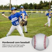 9inch Exercise Base Balls Elastic 7.2cm Exercise BaseBall Soft Rubber Core Relieve Stress Equipment for Sport Team Game