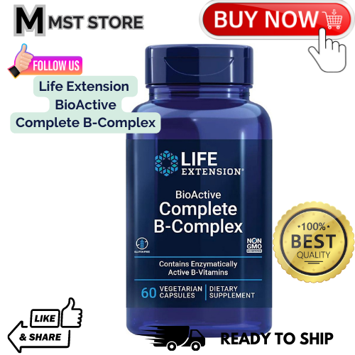 Life Extension BioActive Complete B-Complex 60 Vegetarian Capsules ...
