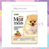 #pw01# 00021 Jerhigh มีท แอส มีล อาหารสุนัขพันธุ์เล็ก สูตรไก่ 1.2 กก. Jerhigh Beyond Meat as meals Holistic Chicken Recipe 1.2 kg. POMERANIAN อาหารสัตว์เลี้ยงที่มีโภชนาการครบถ้วน