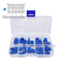 50PCS 3296W Multiturn Trimmer Potentiometer Kit High Precision 3296 Variable Resistor 500R 1/2/5/10/20/50/100K 100/200/500Ohm