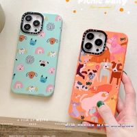 Cartoon Cute Dog Series Casetify Phone Case Compatible for iPhone 14 13 12 11 Pro Max IX XS MAX XR i7 8 Plus Case Shockproof Protection Bumper Silicone Flannel Soft Cover