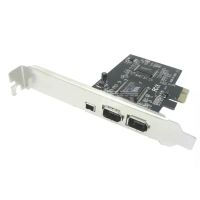 อะแดปเตอร์800 Firewire Pcie สำหรับ10กับตัวยึดและสายเคเบิล3พอร์ต2X6พิน1X4พิน Ieee 1394