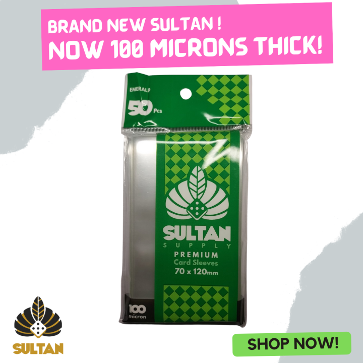 Sultan Supply Premium Card Sleeves 70 x 120 Tarot Emerald 70mm x 120mm
