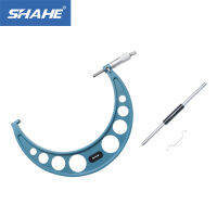 SHAHE 200-225มม. คุณภาพสูงนอกไมโครมิเตอร์เมตริกความละเอียด0.01มม. Premium Precision Machinist Tools