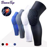 【hot】！ BraceTop 1 Basketball Knee Design Gym Compression Leg Sleeves Kneepad Volleyball Protector Brace Support