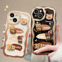 เคส Vivo V29 5G V27โปรเคส Vivo V27 V27E กันกระแทกแบบใสเคสเยลลี่ Diy ตัวปกป้องกล้องถ่ายรูปขอบครีมตุ๊กตาสามมิติใสป้องกันการตกเคสโทรศัพท์