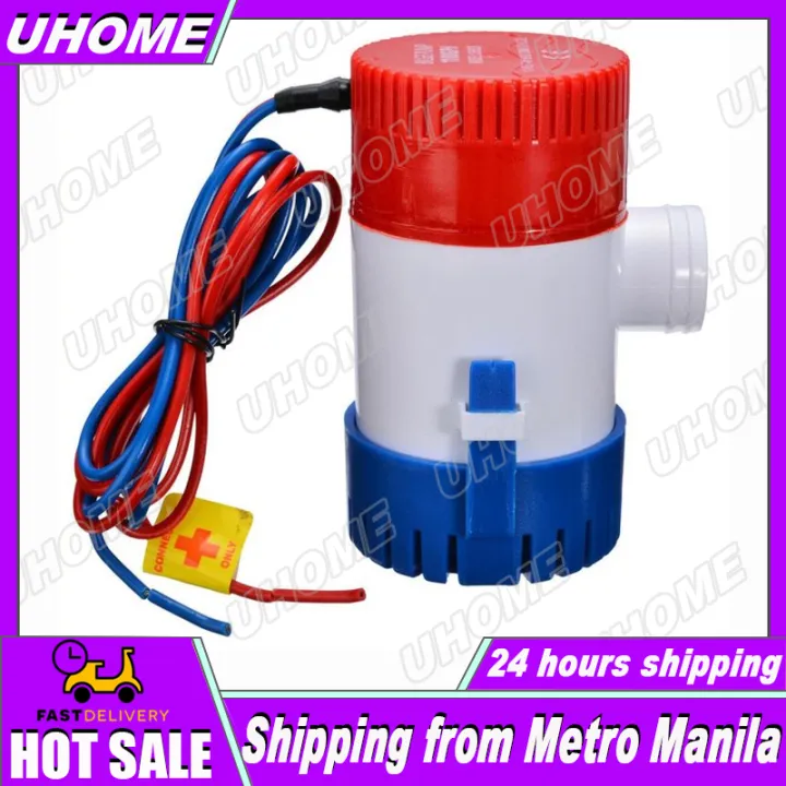 【Manila Shipping + 24 hours delivery】12V Electric Pump 1100GPH Marine