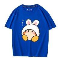 ร้อน American ins Kirby Star Allies เกมเสื้อยืดกระต่ายแขนสั้นผ้าฝ้ายอะนิเมะเสื้อผ้าเกมสุดร้อนแรง ใหม่